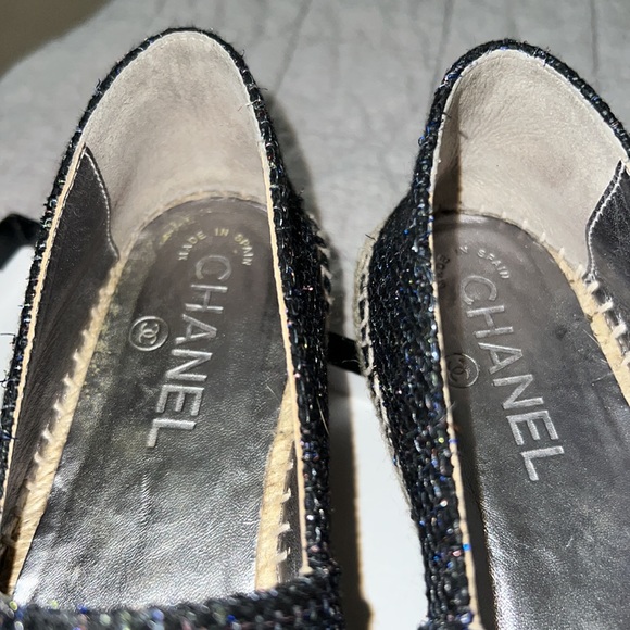 Chanel authentic Tweed espadrilles multi color - Picture 2 of 7